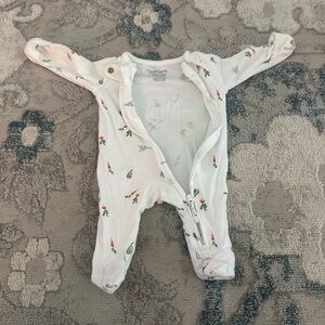 Carter's White and Red Footies One Piece